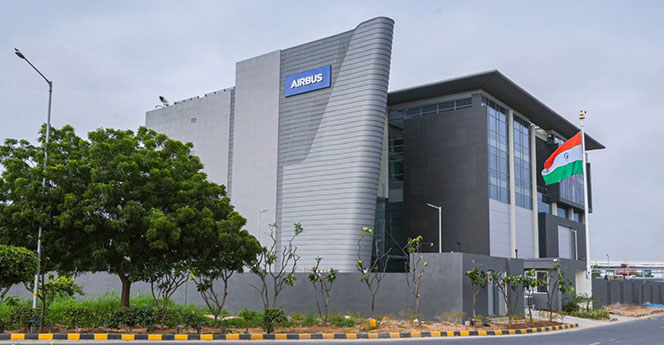 GMR Goa Air Cargo Logistics facility with visible Airbus branding, highlighting advanced air cargo operations and global aerospace connectivity.