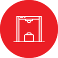 Icon for DigiYatra, representing digital airport services.