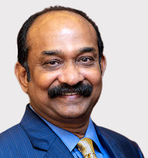 Portrait of Srinivas Bommidala, a leader in GMR Group.