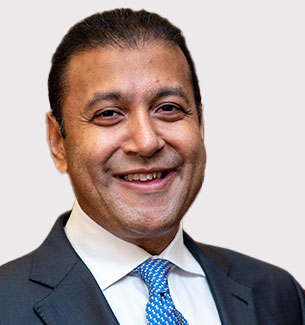Portrait of G.S. Raju, a leader in GMR Group.