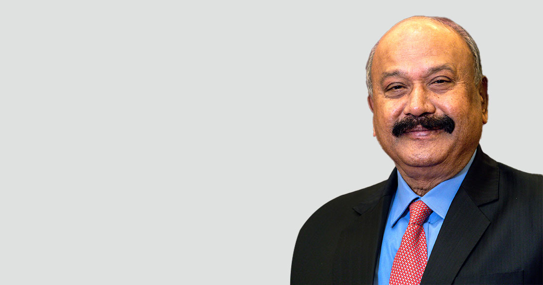 Portrait of G.M. Rao in large resolution.