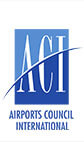 Logo of ACI (Airports Council International) in GMR Group’s services.