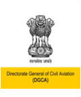 Logo of DGCA (Directorate General of Civil Aviation) in GMR Group’s services.