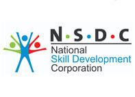 Logo of NSDC (National Skill Development Corporation) in GMR Group’s services.