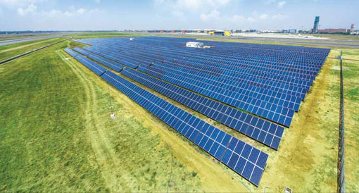 Image showcasing solar business services by GMR Group.