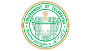 Logo of the Government of Telangana, an airport partner of GMR Group.