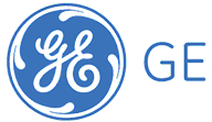 Logo of GE, an energy partner of GMR Group.
