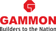 Logo of Gammon India, an energy partner of GMR Group.