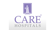 Logo of CARE, a foundation partner of GMR Group.